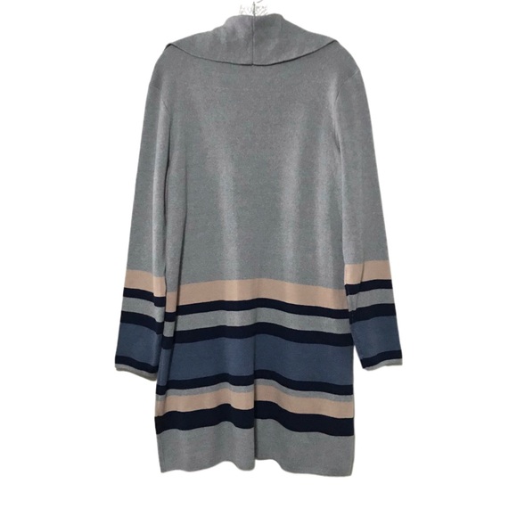 Long Cardigan Striped Apt. 9 size Large - Picture 5 of 7